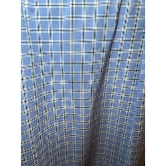 Ralph Lauren Men Classic Fit 17.5 34/35 Button Down Long Sleeve Shirt Blue Plaid - Picture 8 of 9